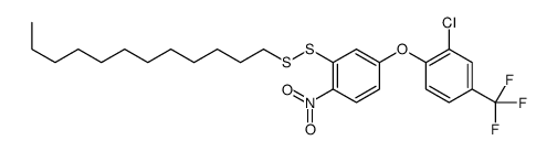 2-chloro-1-[3-(dodecyldisulfanyl)-4-nitrophenoxy]-4-(trifluoromethyl)benzene结构式