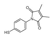 3,4-dimethyl-1-(4-sulfanylphenyl)pyrrole-2,5-dione结构式