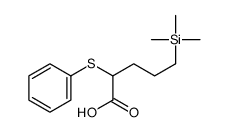 2-phenylsulfanyl-5-trimethylsilylpentanoic acid结构式