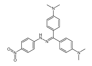 4,4'-bis-dimethylamino-benzophenone-(4-nitro-phenylhydrazone)结构式