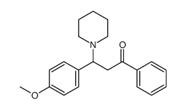 3-(4-methoxyphenyl)-1-phenyl-3-piperidin-1-ylpropan-1-one Structure