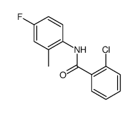 2-Chloro-N-(4-fluoro-2-Methylphenyl)benzamide结构式