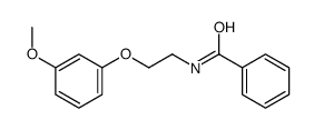 N-[2-(3-methoxyphenoxy)ethyl]benzamide Structure