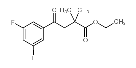 ETHYL 4-(3,5-DIFLUOROPHENYL)-2,2-DIMETHYL-4-OXOBUTYRATE structure