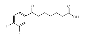 7-(3,4-difluorophenyl)-7-oxoheptanoic acid图片