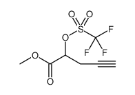 4-Pentynoic acid, 2-[[(trifluoromethyl)sulfonyl]oxy]-, methyl ester Structure