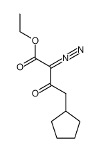 ethyl 4-cyclopentyl-2-diazo-3-oxobutyrate Structure