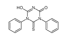 1,5-diphenyl-6-sulfanylidene-1,3,5-triazinane-2,4-dione结构式