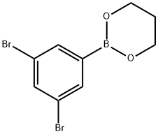 3,5-二溴苯硼酸-1,3-丙二醇酯结构式