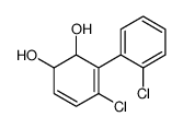 4-chloro-3-(2-chlorophenyl)cyclohexa-3,5-diene-1,2-diol Structure