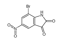 7-bromo-5-nitro-1H-indole-2,3-dione structure