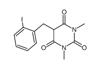 5-(2-iodobenzyl)-1,3-dimethylbarbituric acid Structure