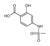 2-hydroxy-4-(methanesulfonamido)benzoic acid structure