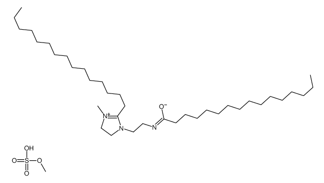 4,5-dihydro-1-methyl-1-[2-[(1-oxohexadecyl)amino]ethyl]-2-pentadecyl-1H-imidazolium methyl sulphate structure