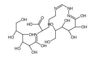 N2-D-gluconoyl-N5-[(D-gluconoylamino)iminomethyl]-L-ornithine structure