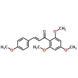 2',4',6',4-Tetramethoxychalcone structure