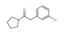 2-(3-溴苯基)-1-(吡咯烷-1-基)乙酮结构式