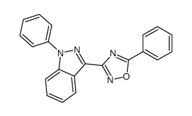 5-phenyl-3-(1-phenylindazol-3-yl)-1,2,4-oxadiazole Structure