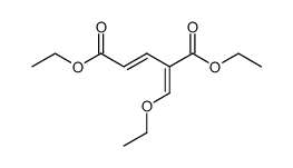 ethyl (2E)-4-ethoxycarbonyl-5-ethoxy-2,4-pentadienoate结构式