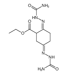 2,5-disemicarbazono-cyclohexanecarboxylic acid ethyl ester Structure