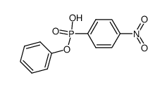 (4-nitro-phenyl)-phosphonic acid monophenyl ester结构式