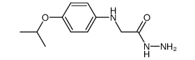 N-(4-isopropoxy-phenyl)-glycine hydrazide结构式