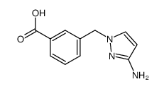 3-(3-amino-pyrazol-1-ylmethyl)-benzoic acid结构式