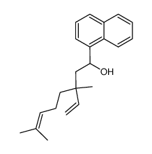 3,7-Dimethyl-1-naphthalen-1-yl-3-vinyl-oct-6-en-1-ol Structure