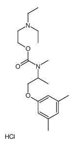 2-[1-(3,5-dimethylphenoxy)propan-2-yl-methylcarbamoyl]oxyethyl-diethylazanium,chloride结构式