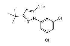 5-TERT-BUTYL-2-(3,5-DICHLORO-PHENYL)-2H-PYRAZOL-3-YLAMINE结构式