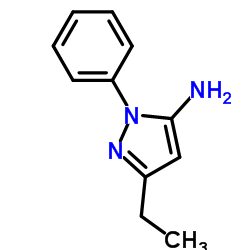 5-乙基-2-苯基-2H-吡唑-3-胺结构式