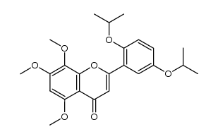 2',5'-diisopropyloxy-5,7,8-trimethoxyflavone Structure