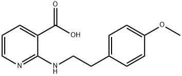 2-(4-methoxyphenethylamino)nicotinic acid Structure