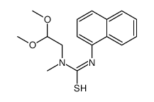 1-(2,2-dimethoxyethyl)-1-methyl-3-naphthalen-1-ylthiourea Structure