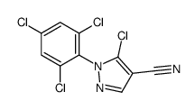 5-chloro-1-(2,4,6-trichlorophenyl)pyrazole-4-carbonitrile Structure