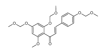 (E)-1-(2-methoxy-4,6-bis(methoxymethoxy)phenyl)-3-(4-(methoxymethoxy)phenyl)prop-2-en-1-one Structure