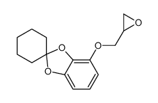 4-(oxiran-2-ylmethoxy)spiro[1,3-benzodioxole-2,1'-cyclohexane] Structure