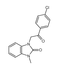 1-(2-(4-chlorophenyl)-2-oxoethyl)-3-methyl-1H-benzo[d]imidazol-2(3H)-one Structure