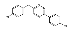 3-(4-chlorophenyl)-6-(4-chlorobenzyl)-1,2,4,5-tetrazine Structure