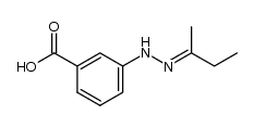 3-sec-butylidenehydrazino-benzoic acid Structure