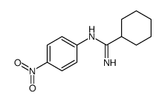 N'-(4-nitrophenyl)cyclohexanecarboximidamide Structure