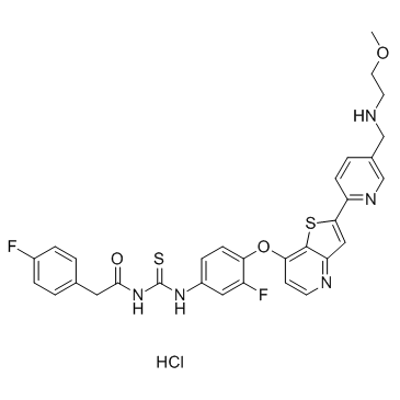 盐酸Glesatinib结构式