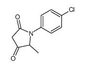 1-(4-chlorophenyl)-5-methylpyrrolidine-2,4-dione Structure