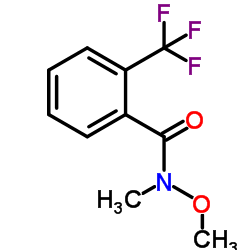 N-Methoxy-N-methyl-2-(trifluoromethyl)benzamide Structure