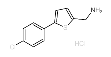 2-(AMINOMETHYL)-5-(4-CHLOROPHENYL)THIOPHENE HYDROCHLORIDE Structure