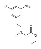 ETHYL 2-((3-AMINO-5-CHLOROPHENETHYL)(METHYL)AMINO)ACETATE structure