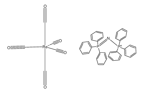 [bis(triphenylphospine)nitrogen(1+)][Re(CO)5] Structure