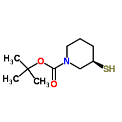 (R)-3-Mercapto-piperidine-1-carboxylic acid tert-butyl ester picture