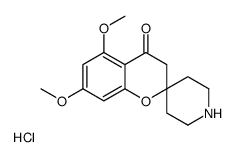 5,7-dimethoxyspiro[chromane-2,4'-piperidine]-4-one hydrochloride Structure