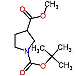 Methyl 1-Boc-3-pyrrolidinecarboxylate Structure